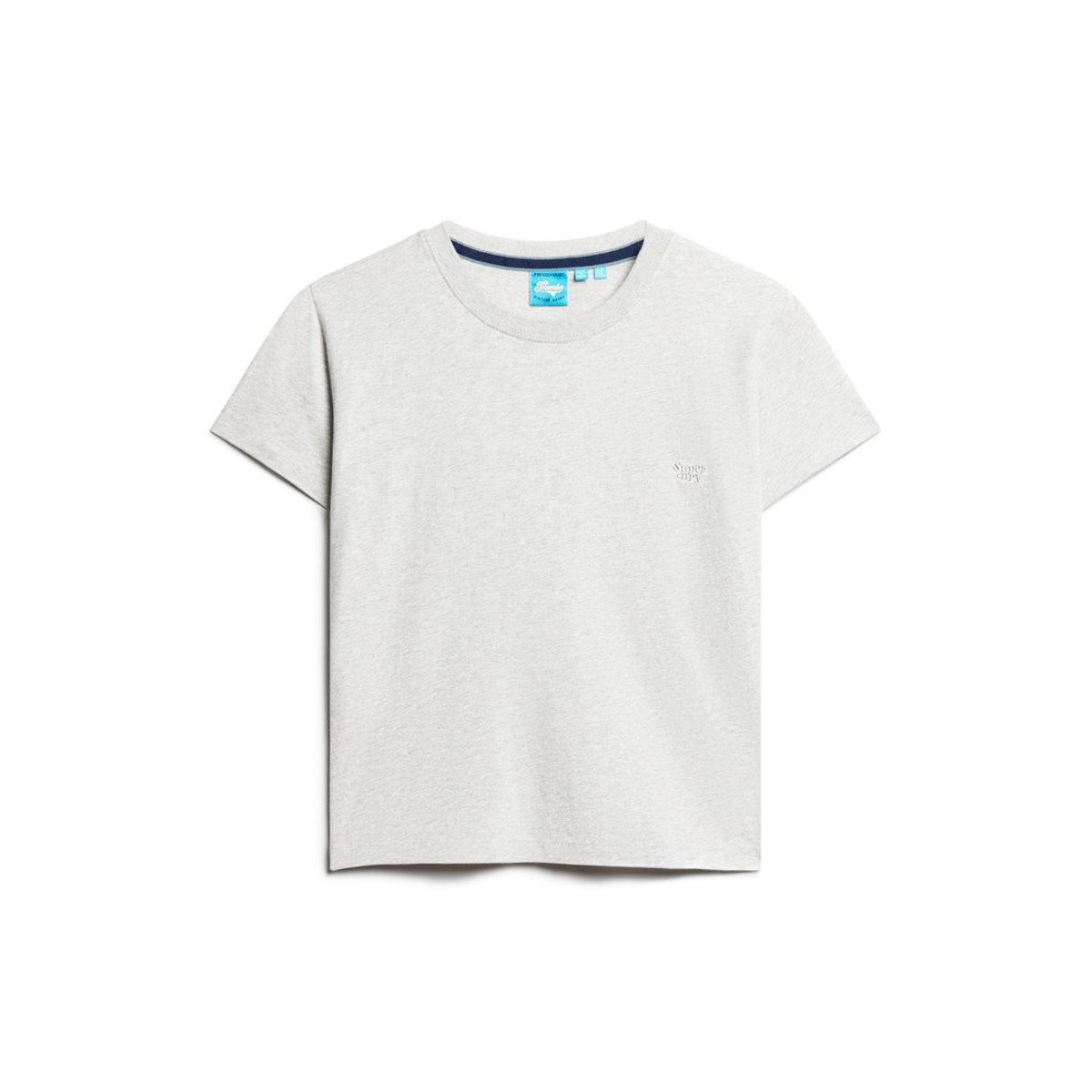 T-shirt Ajusté Essential Logo gris glacier chiné, SUPERDRY