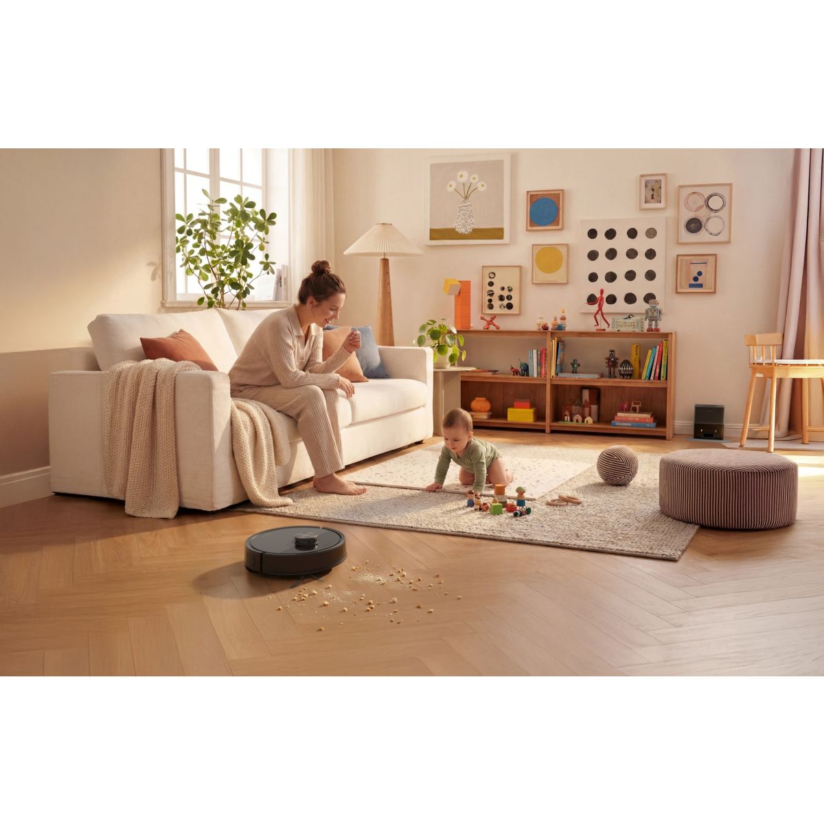 Robot Aspirateur Laveur Q7 Pro Max+ Black couleur unique, ROBOROCK