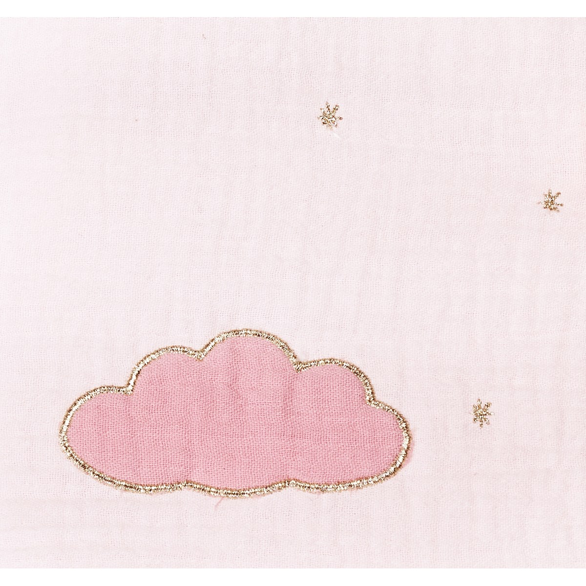 Protège carnet de santé en coton rose, SAUTHON