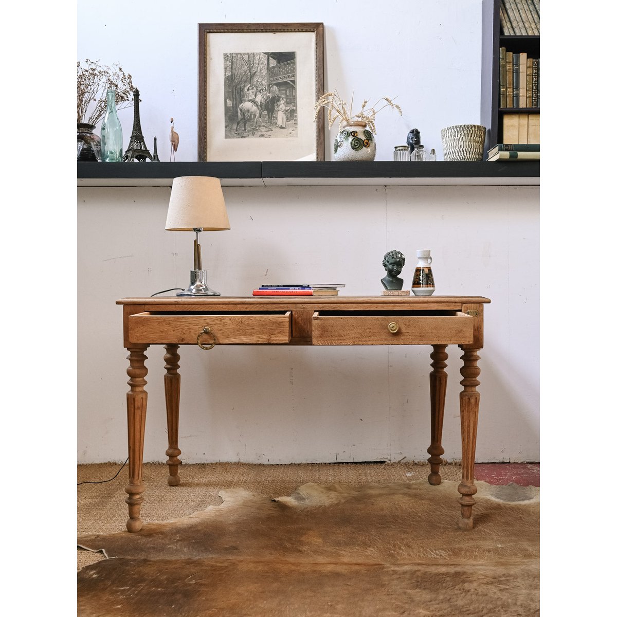 Ancien meuble de travail en bois Fernand N°450 - Bon état bois clair, DEBONGOUT