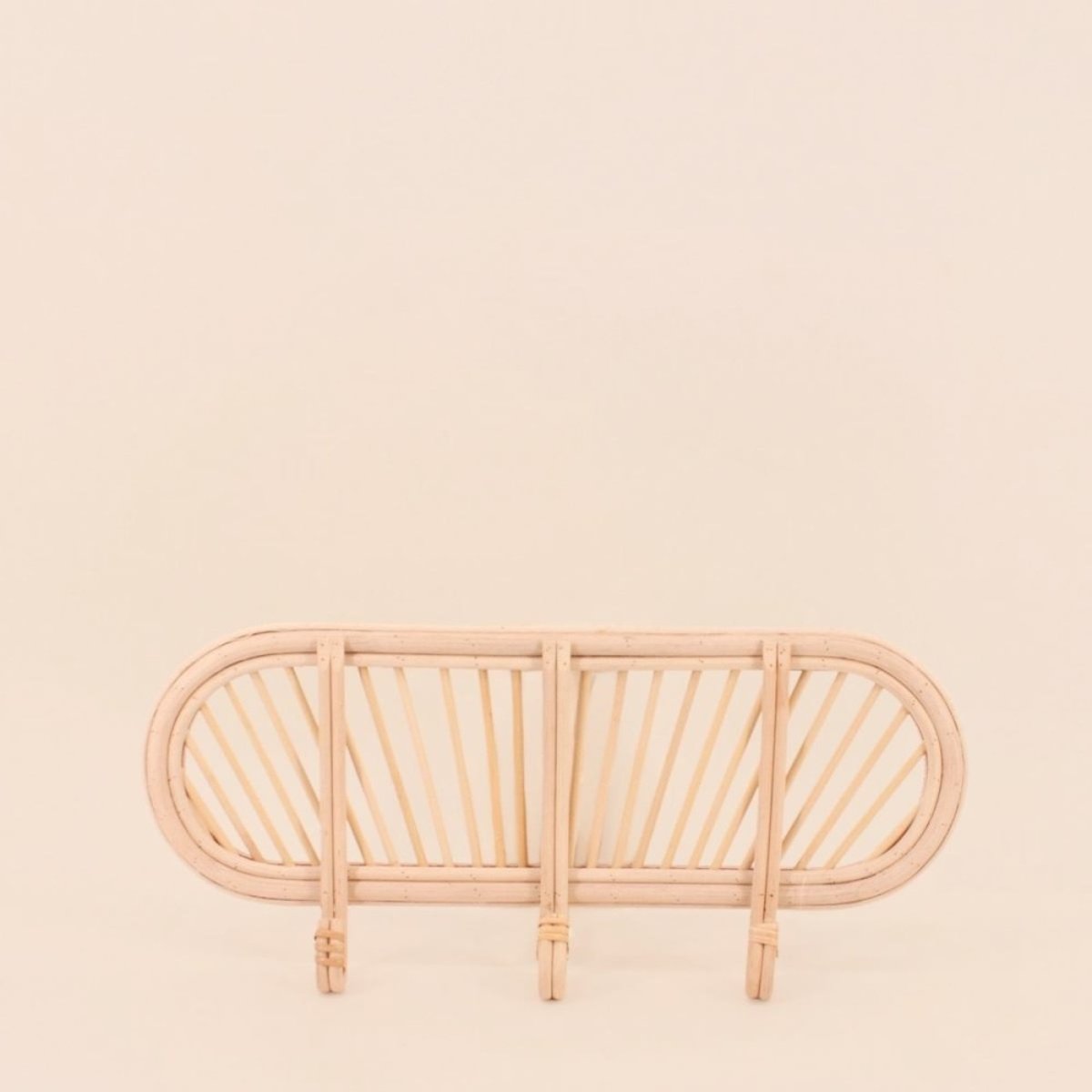 Porte manteau en rotin 45cm naturel, ORNAMI