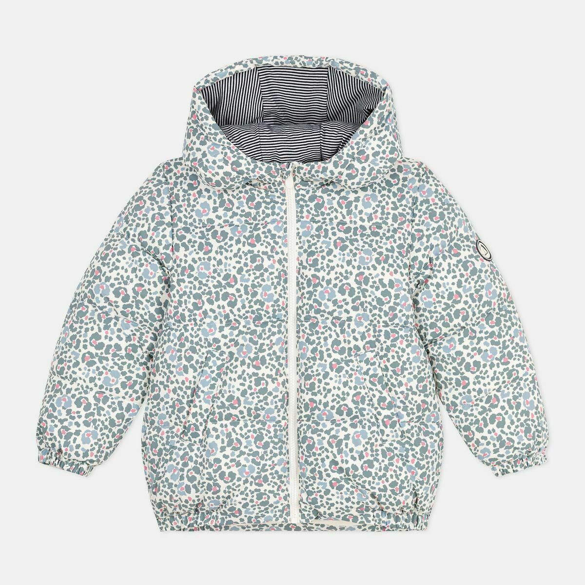 Piumino con cappuccio fantasia, PETIT BATEAU