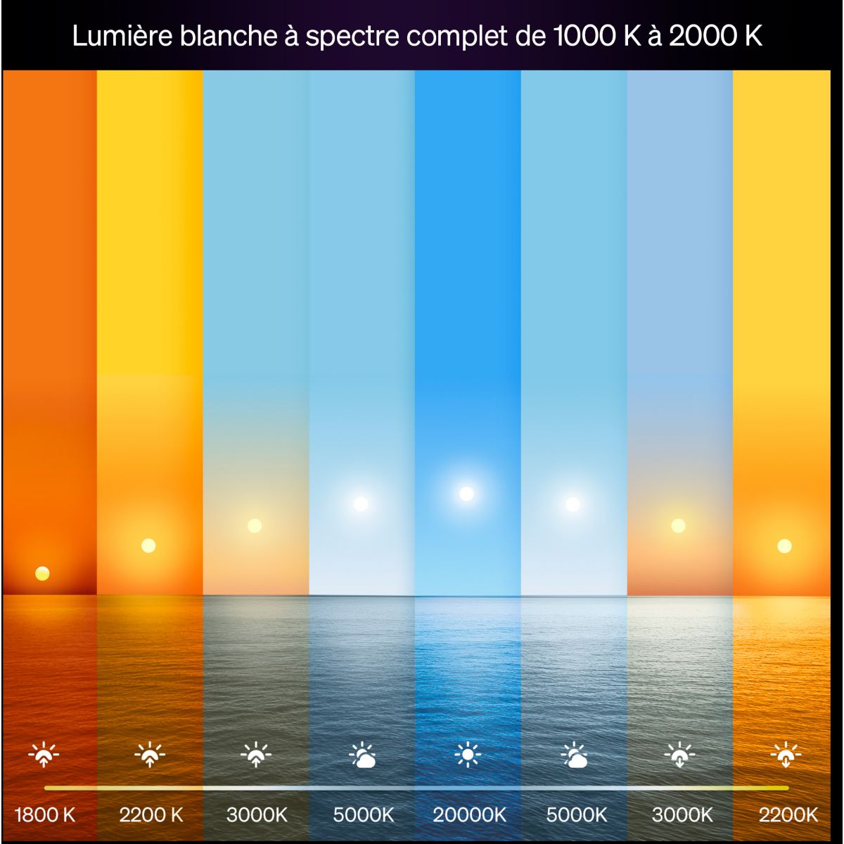 Ampoule LED connectée E27 White&Color Ambiance 75W couleur unique, PHILIPS HUE