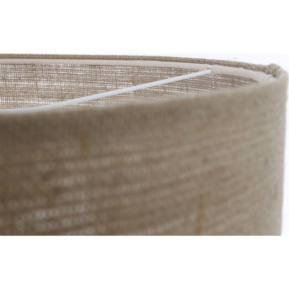 Suspension ronde en corde style boho Elegant beige chanvre naturel et transparent, BPS KONCEPT
