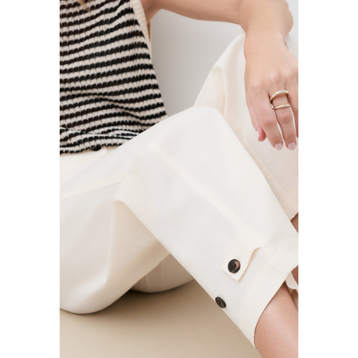 Pantalon Paragon creme, CAROLL
