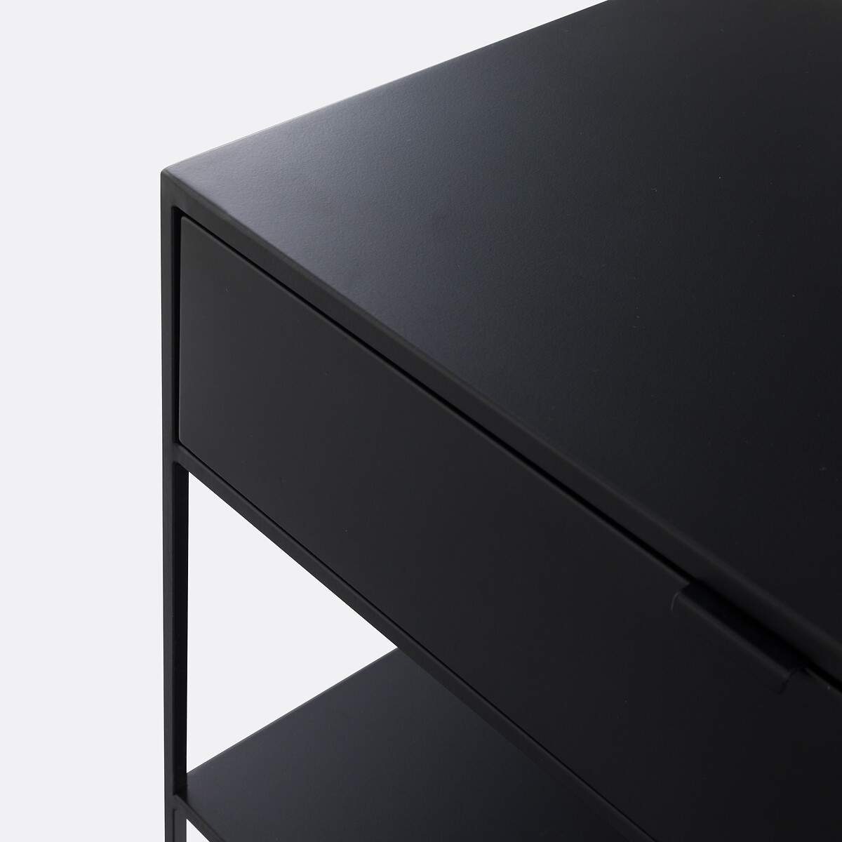 Meuble TV en métal acier, Miva noir, LA REDOUTE INTERIEURS