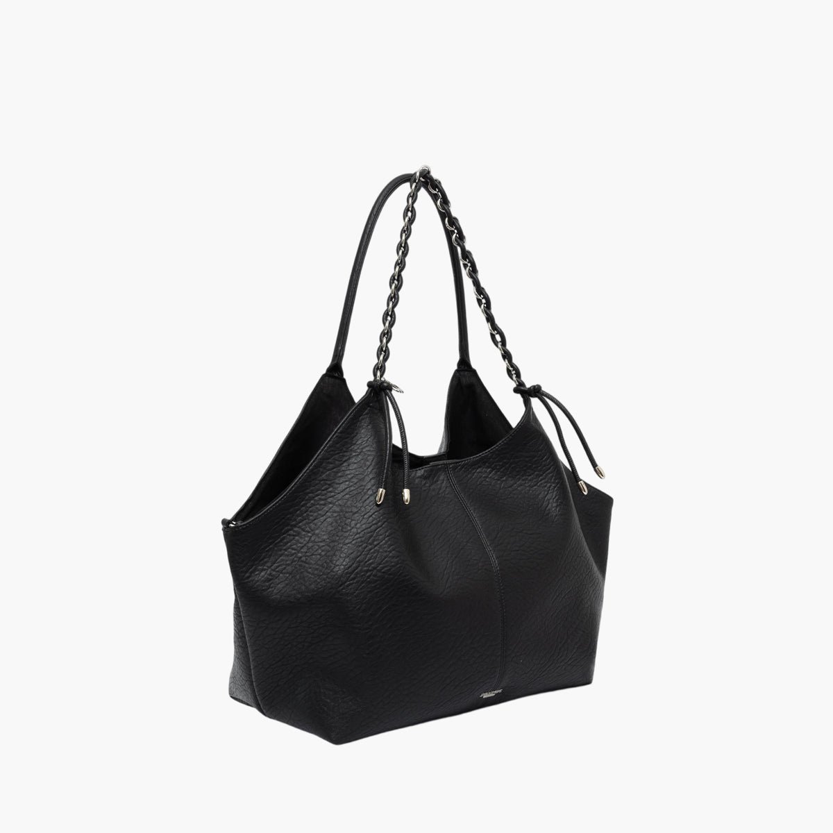 Grand sac shopper Traicy L argenté,noir, LOLLIPOPS