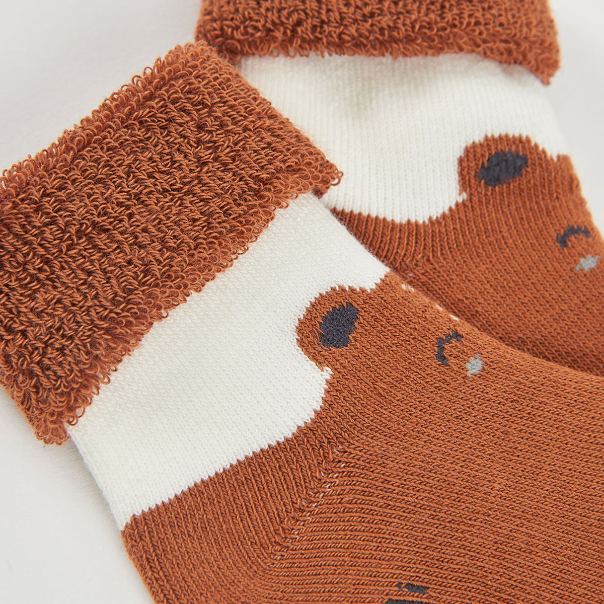Lot chaussettes bébé avec pingouin gris, BOBOLI