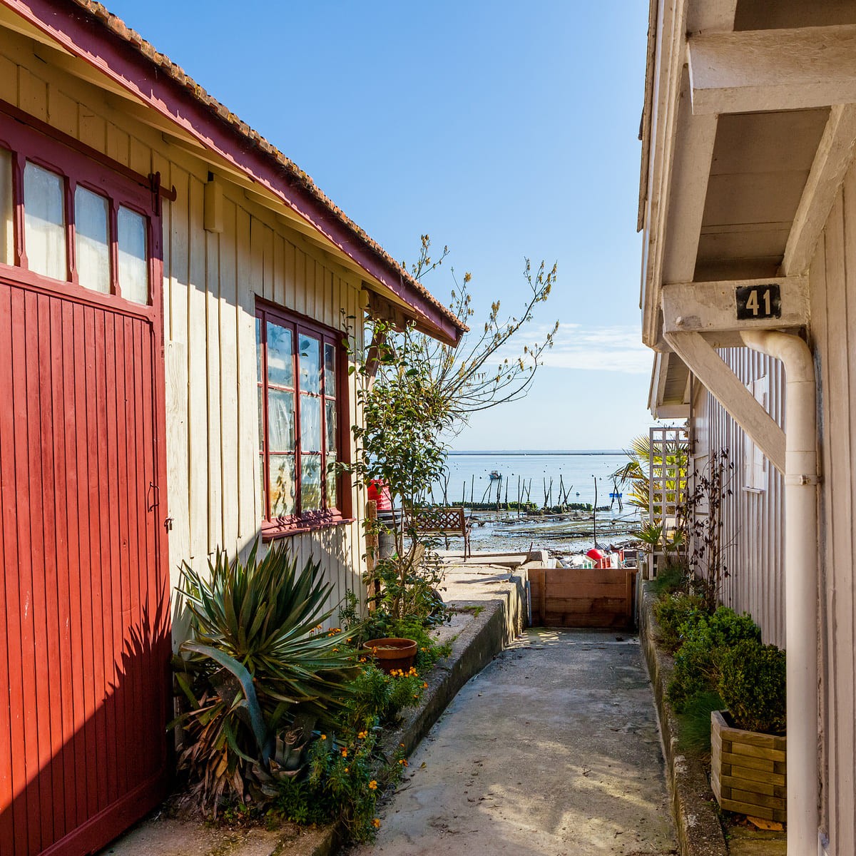 Tableau Mural Village Canon MER tableau en verre, CEANOTHE