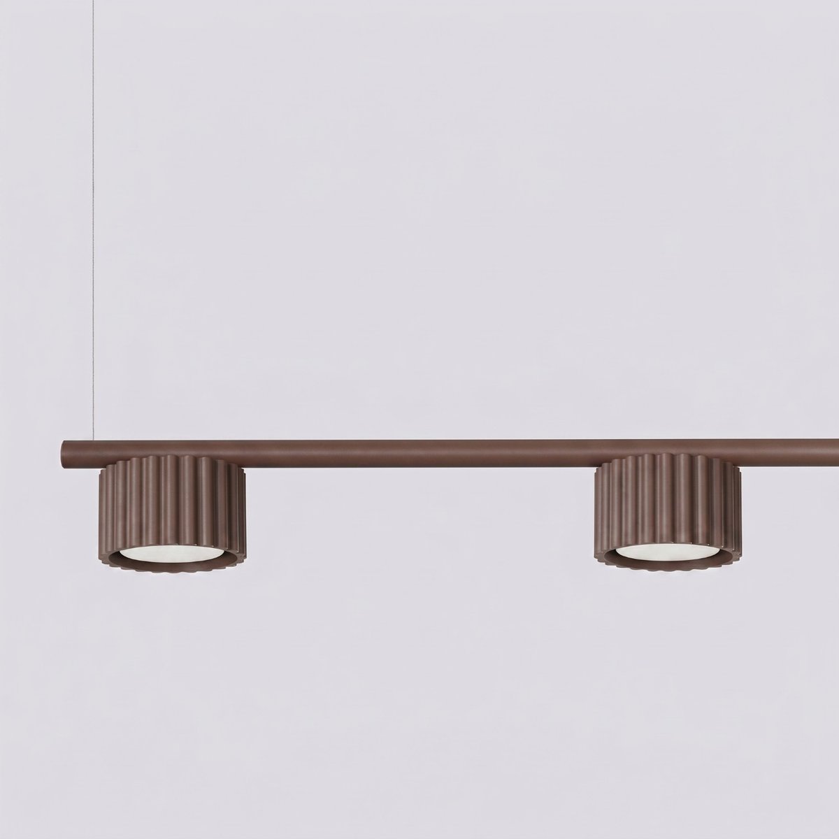 Lustre Aluminium Marron Gx53 4 AURA marron, EDEN