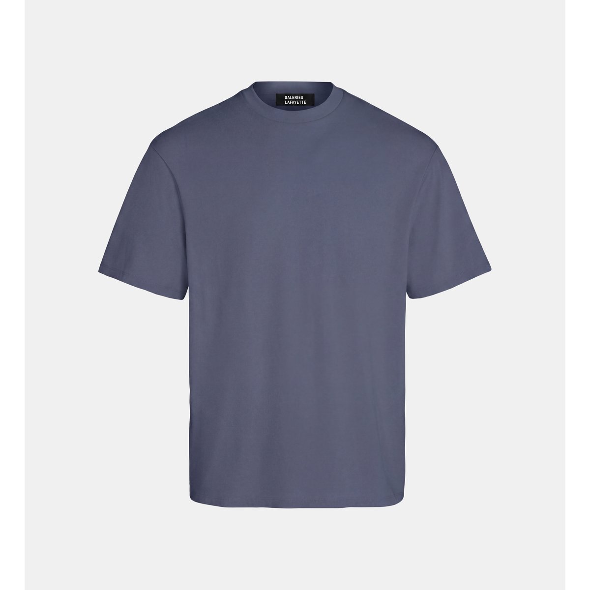 T-shirt boxy loose c coton bio bleu nuit, GALERIES LAFAYETTE