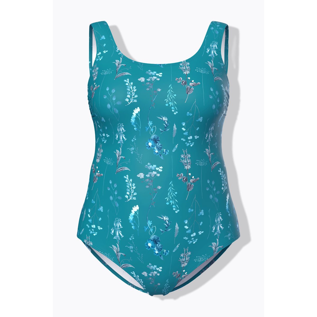 Maillot de bain sans bonnets souples. Motif émeraude, ULLA POPKEN