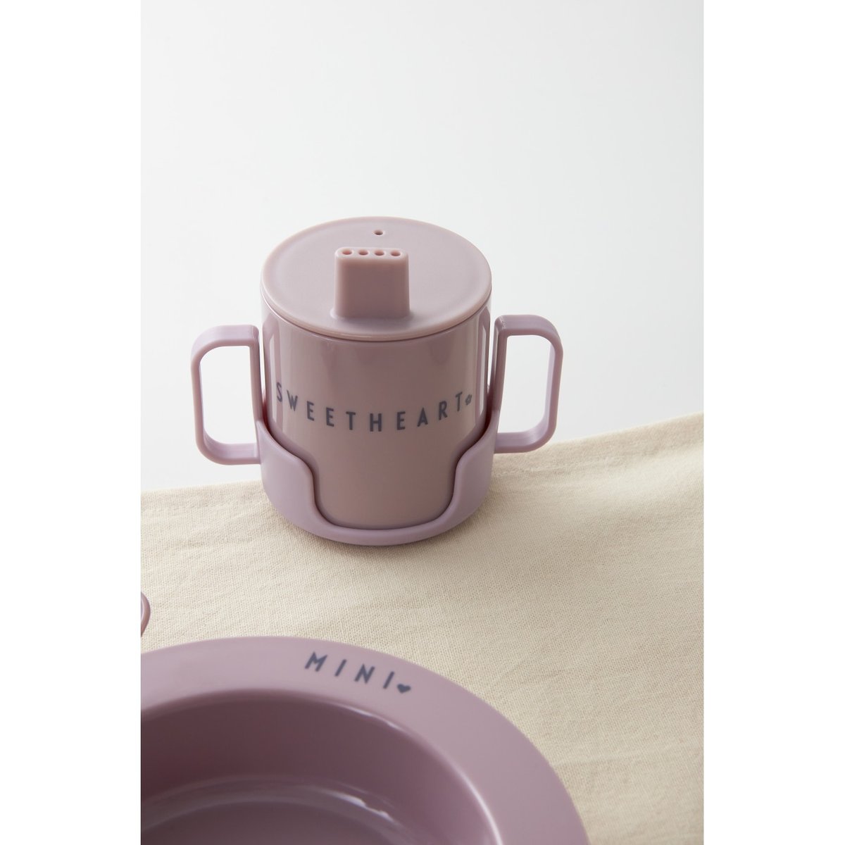Coffret Vaisselle Enfant Rose rose, DESIGN LETTERS