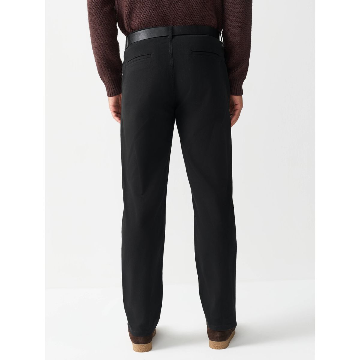 Pantalon chino motionflex avec ceinture noir, NEXT