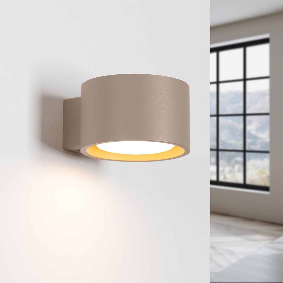 Applique murale Aluminium Taupe Gx53 1 MODO taupe, EDEN