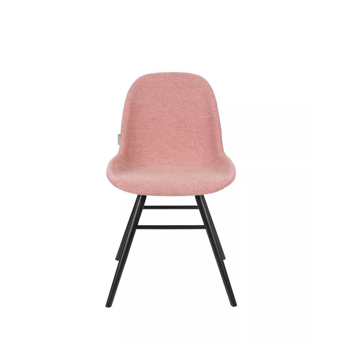 Lot de 2 chaises en tissu design - ALBERT KUIP SOFT rose, ZUIVER
