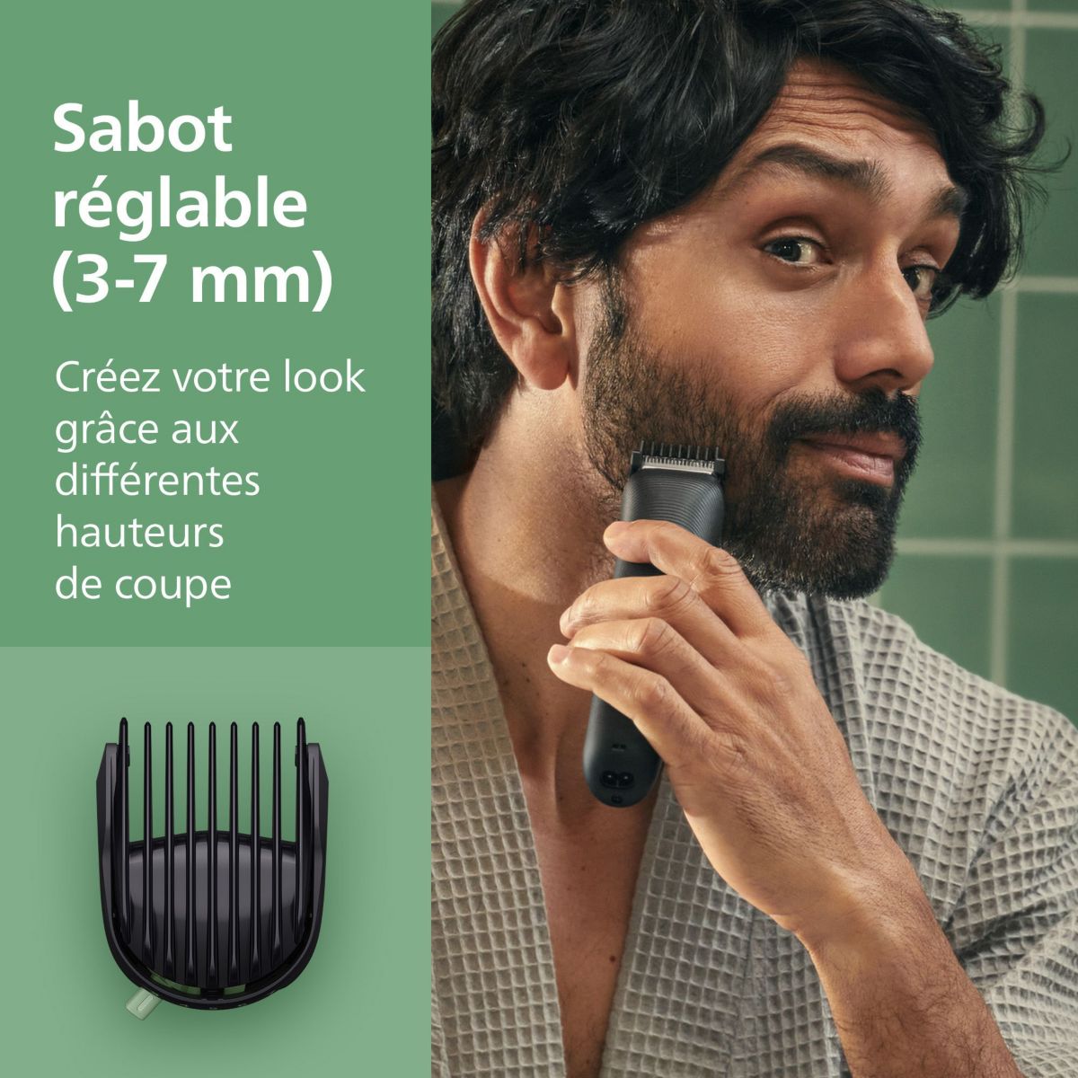 Tondeuse multi usages MG3935/15 Series 3000, 9 hauteurs de coupe, précision 1 mm, autonomie 70mn couleur unique, PHILIPS