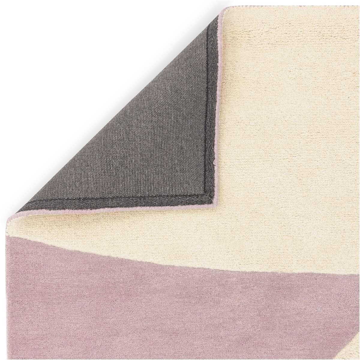 Abstract Pebble Pattern Rug in 100% Wool purple, ÉDITÉ