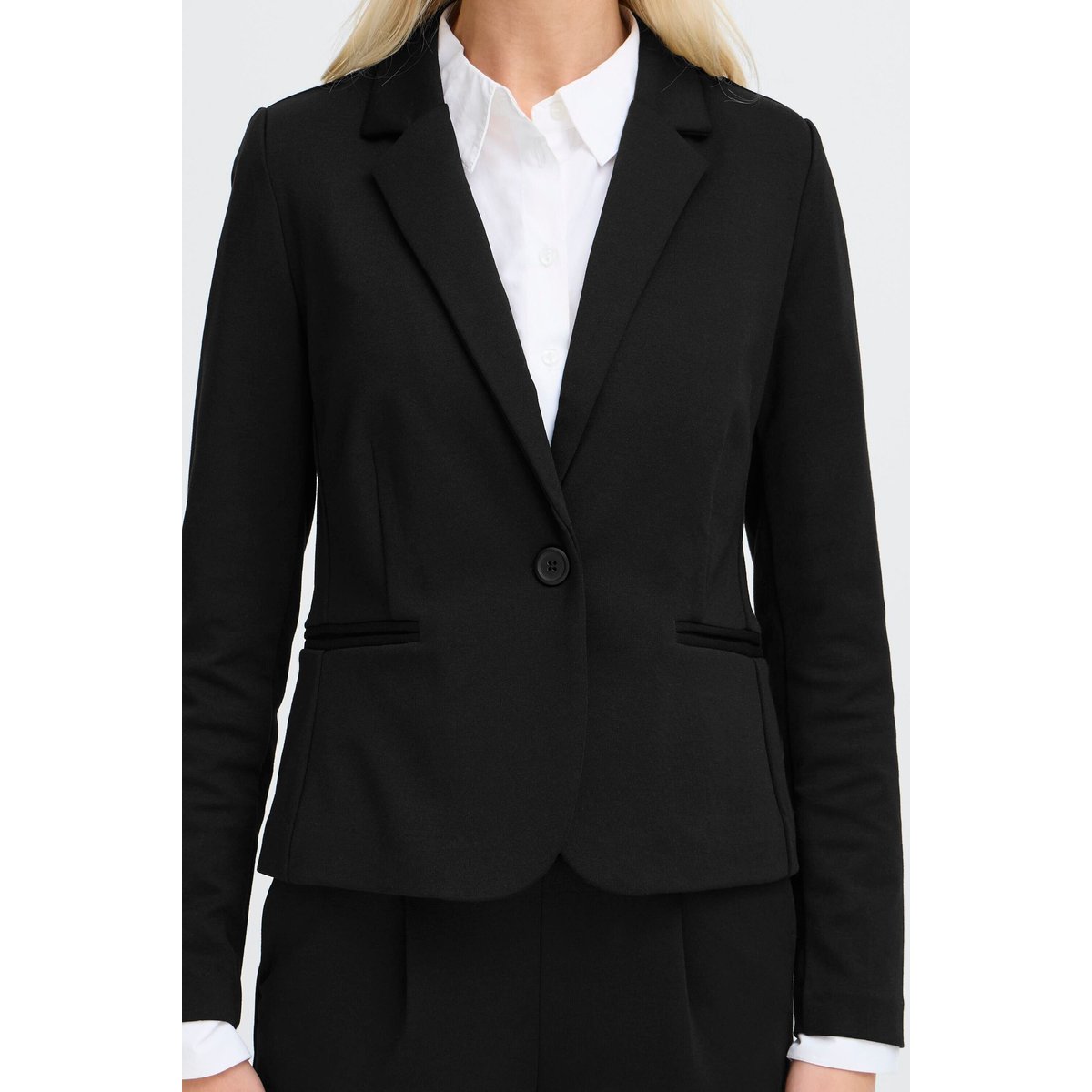 Blazer classique à manches longues noir, B.YOUNG