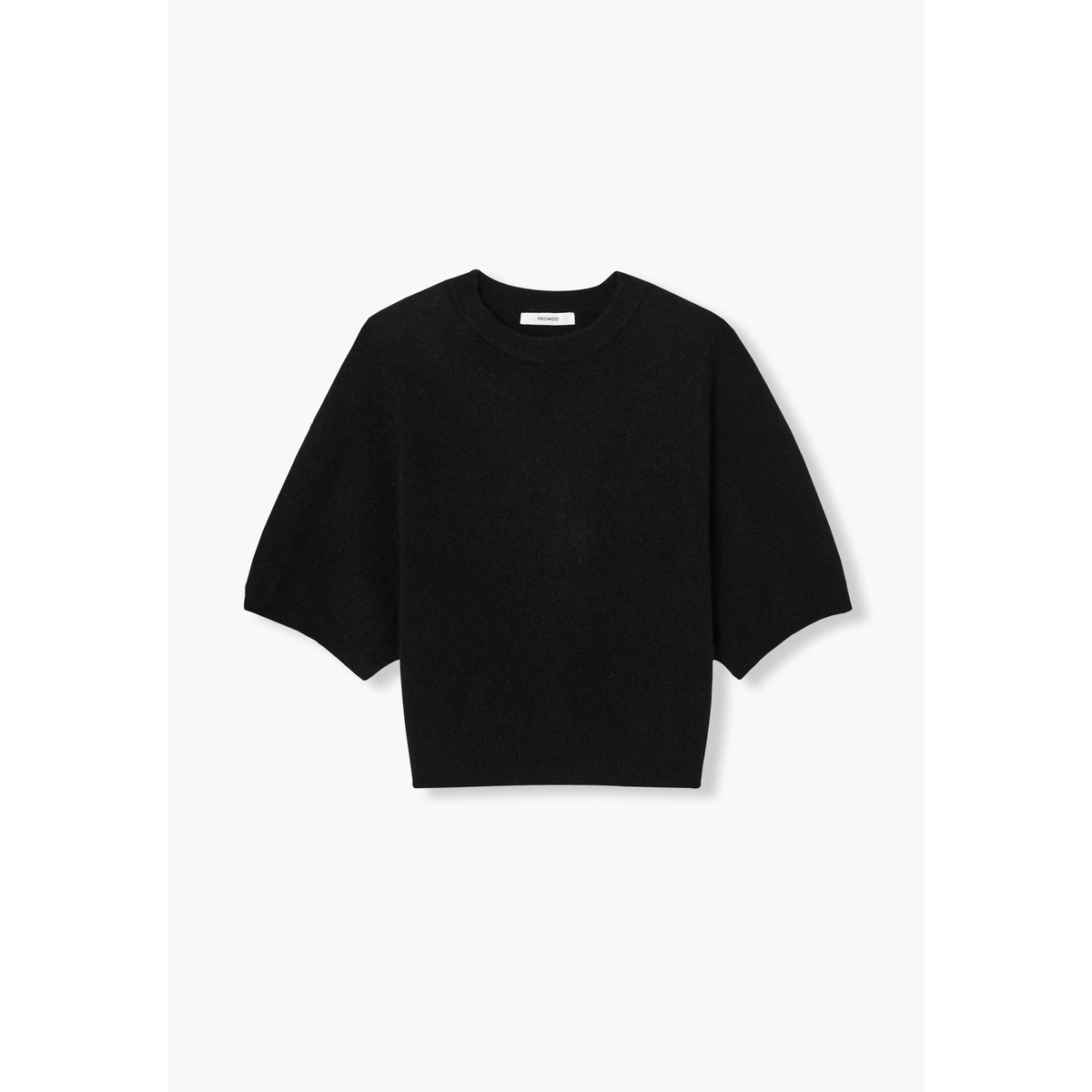 Pull col rond manches ballon noir, PROMOD