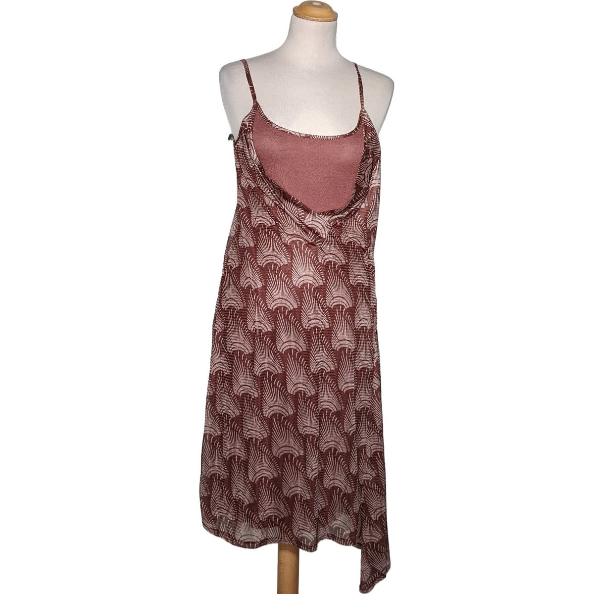 Robe mi longue tres bon etat marron Kookai La Redoute