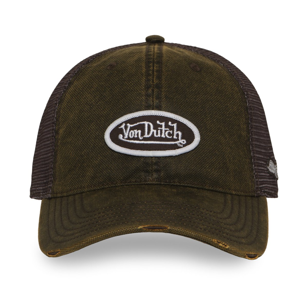 Casquette trucker MAC marron/bordeaux/blanc, VON DUTCH