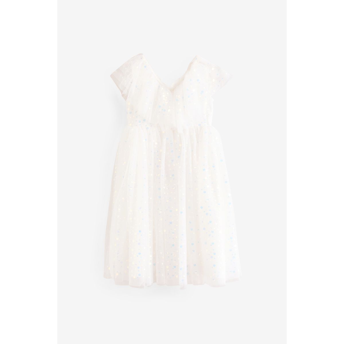 Robe de soirée à sequins blanc, NEXT