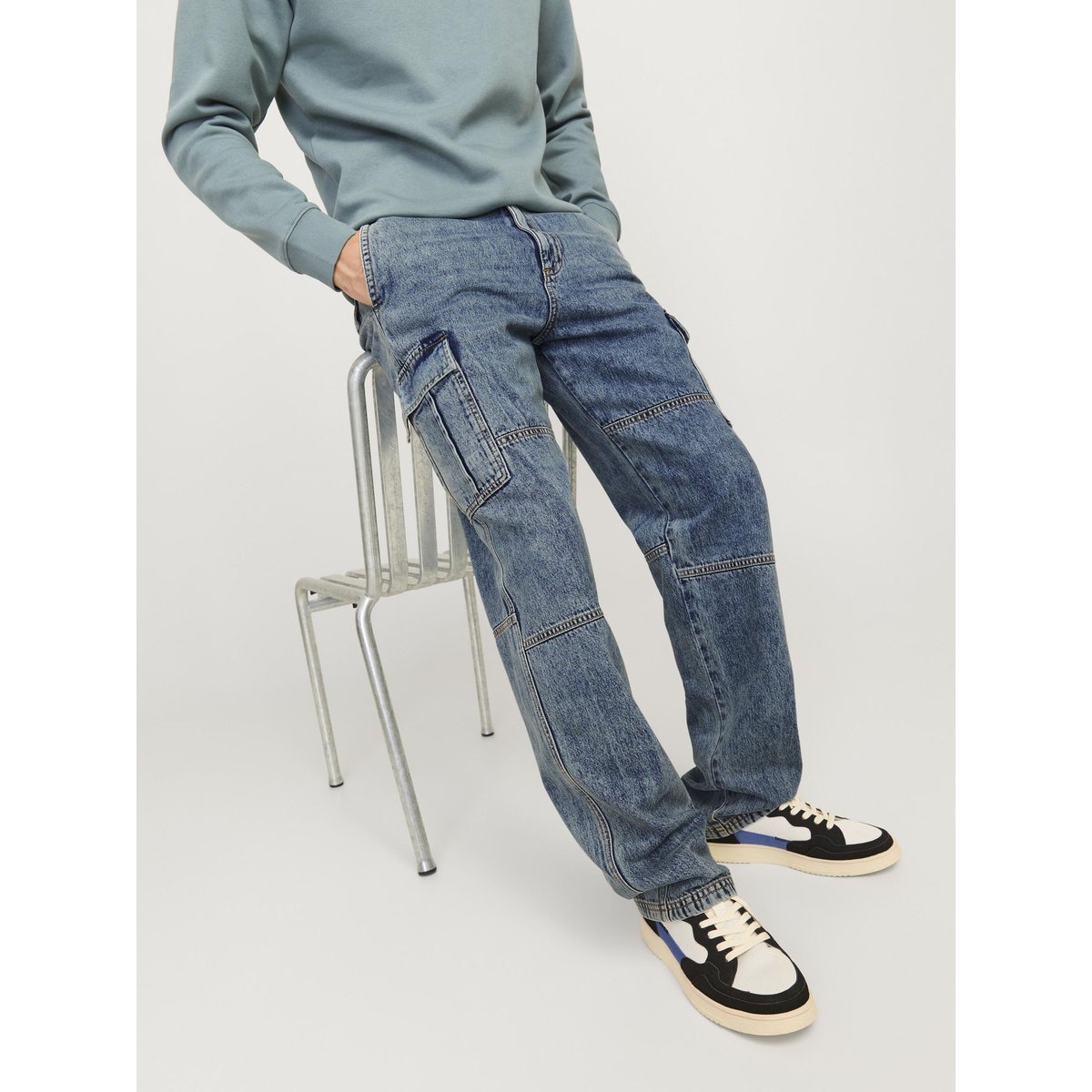 Jean À Coupe Ample blue denim, JACK & JONES