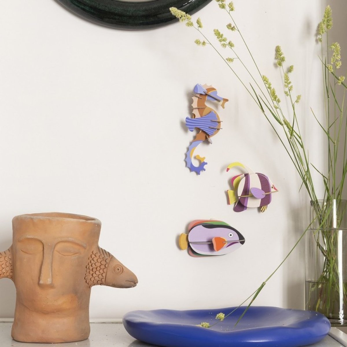 Poisson décoration murale  Angelfish multicolore, STUDIO ROOF