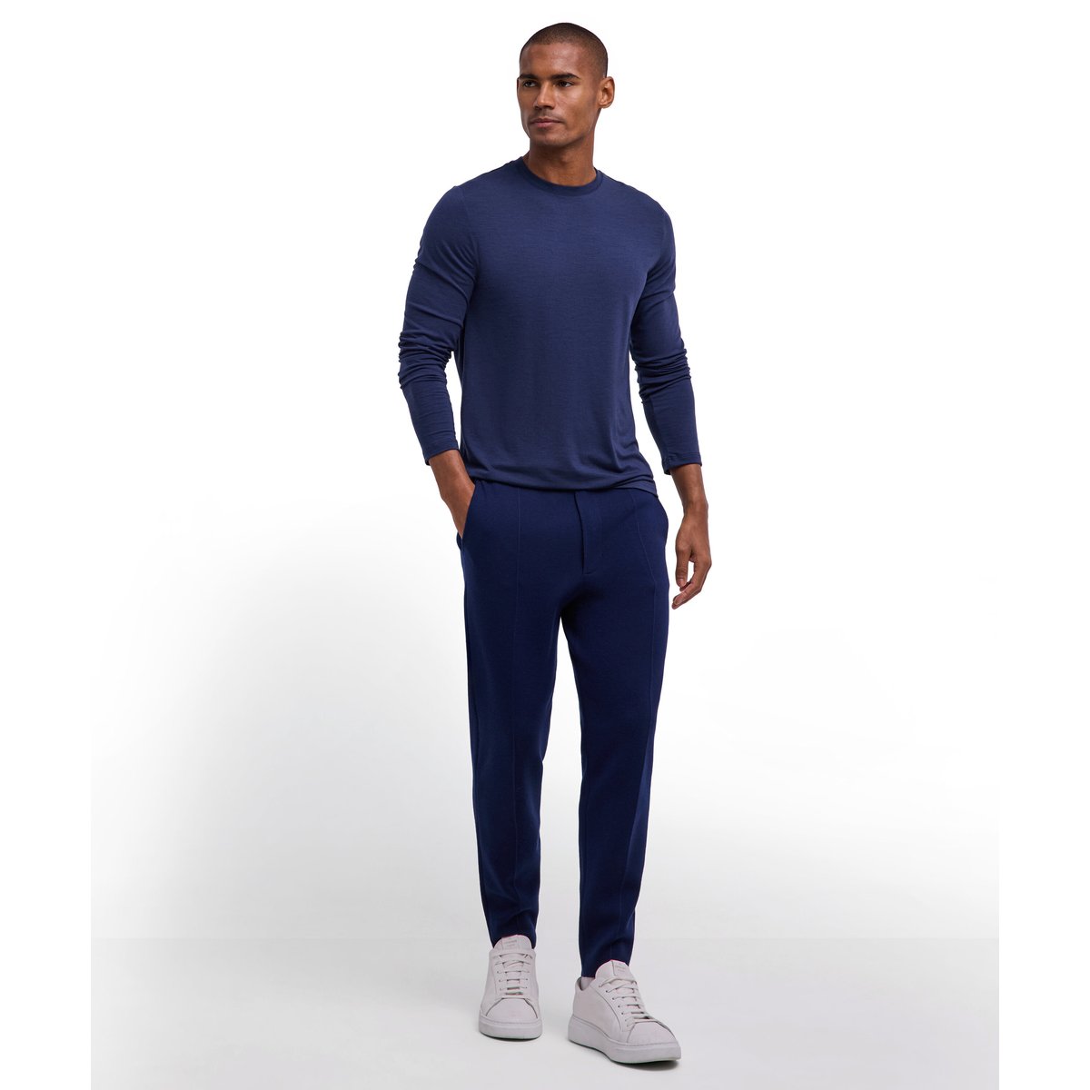 T-Shirt Merino bleu, FALKE