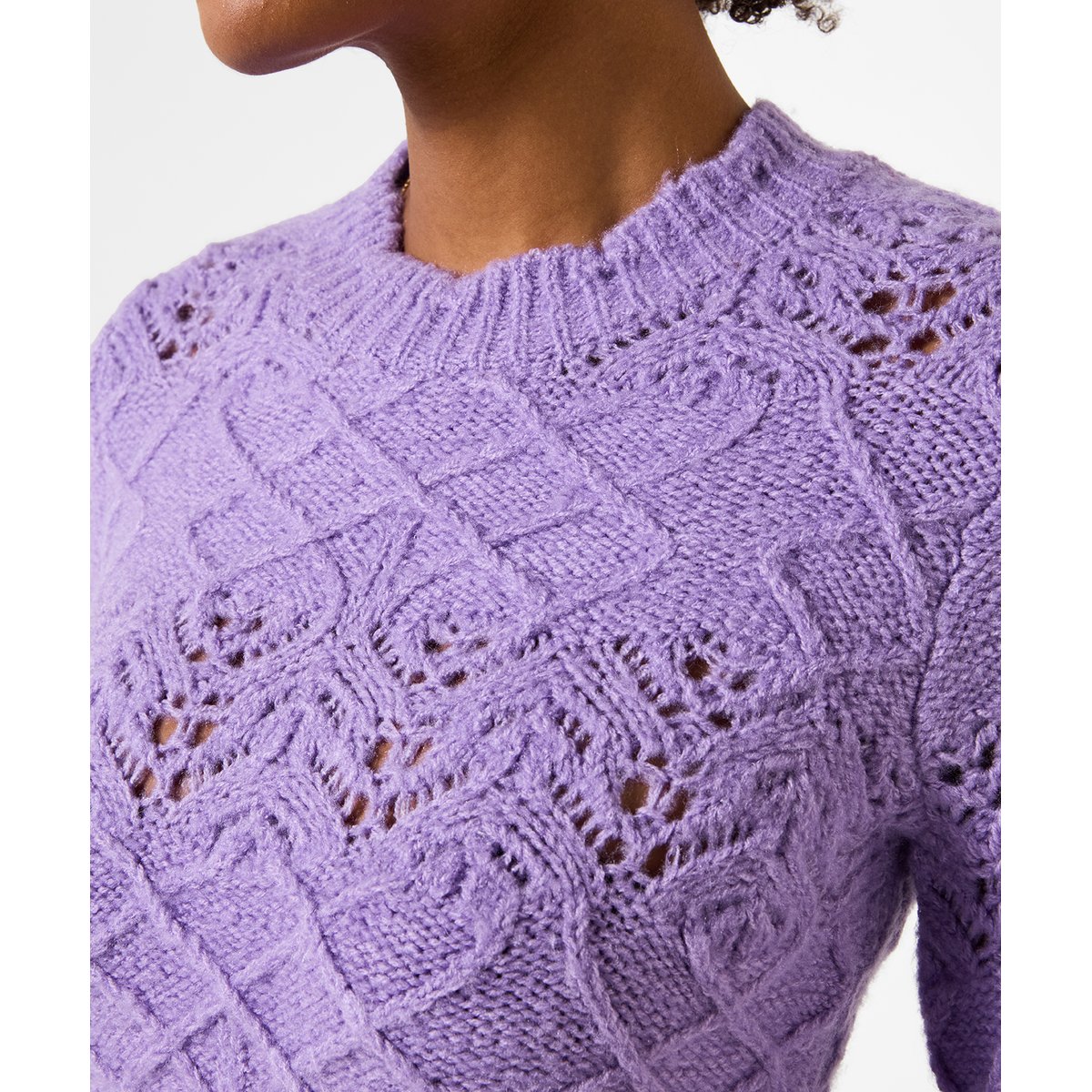 Pull en Maille Fantaisie Freida violet, JOE BROWNS