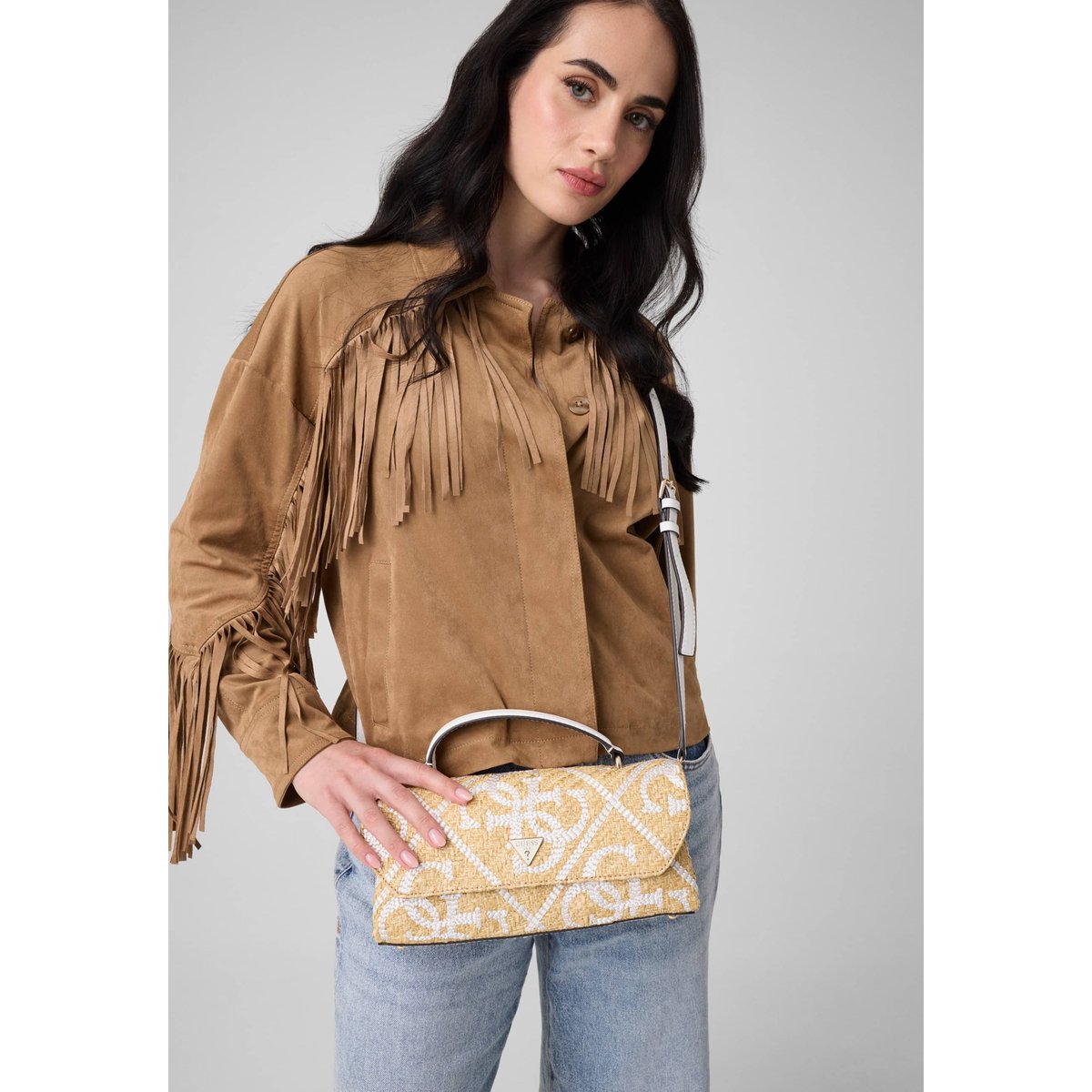 Mini Sac Kirsten blanc, GUESS