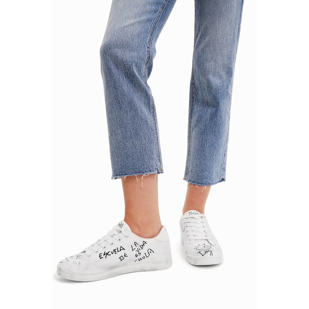 Baskets Dessins blanc, DESIGUAL