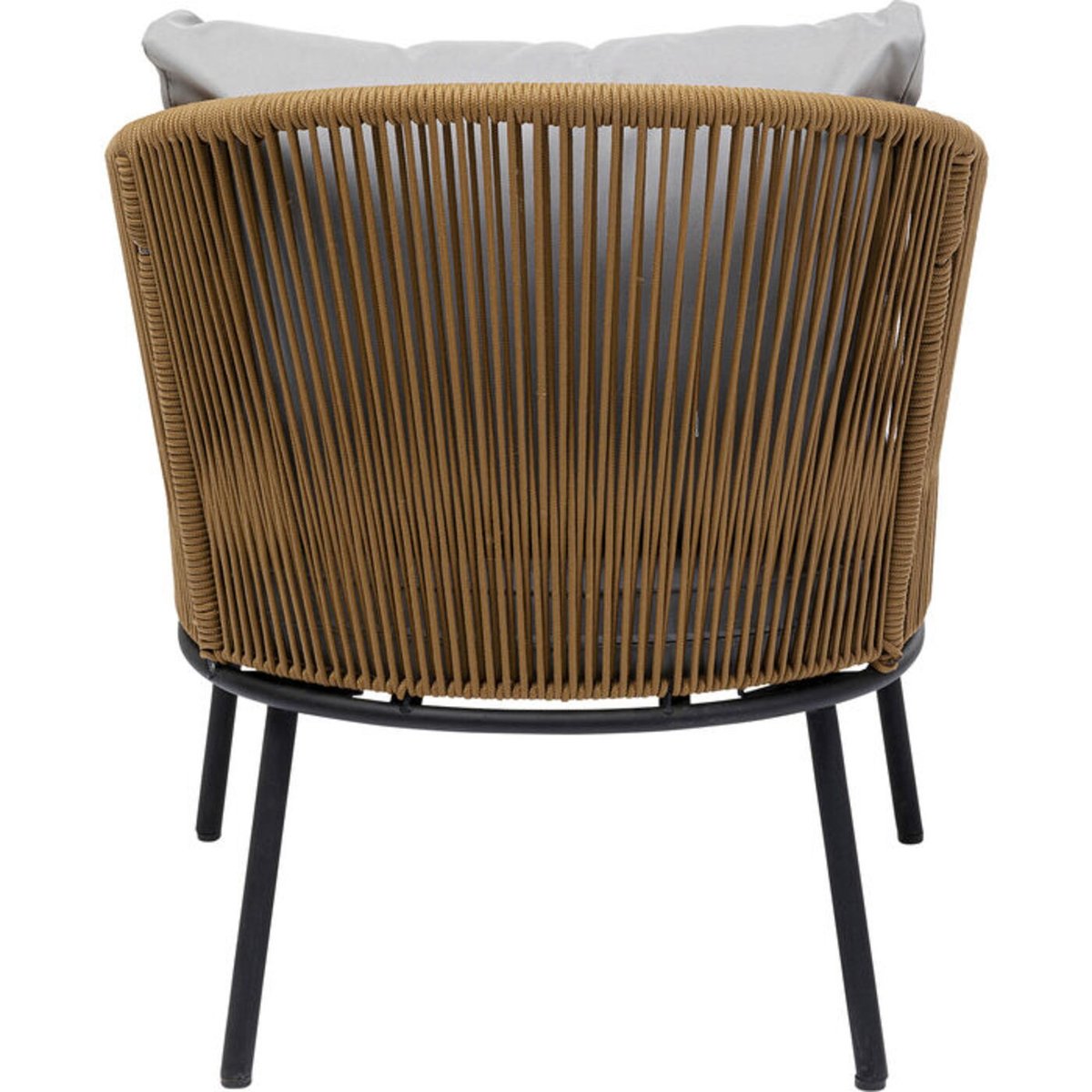 Salon de jardin 4 places, ELBA marron, KARE DESIGN