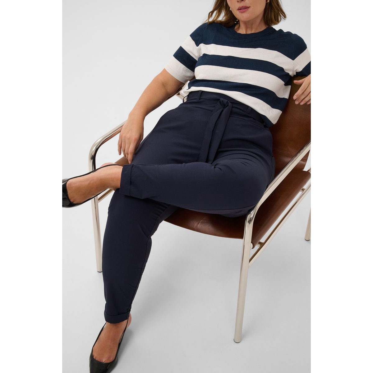 Pants Suiting bleu midnight marine, KAFFE CURVE