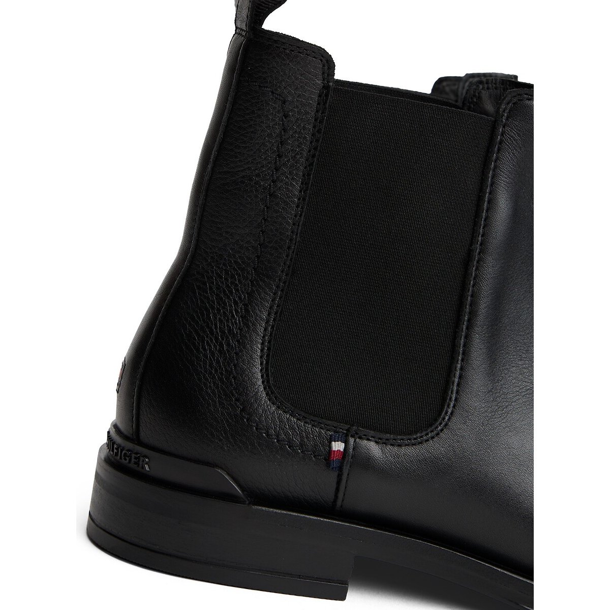 Corporate Leather Chelsea Boots black, TOMMY HILFIGER