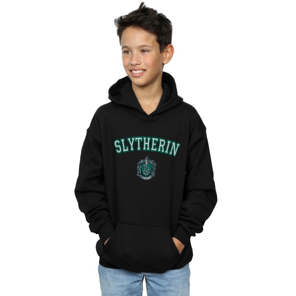 Sweat à capuche SLYTHERIN noir, HARRY POTTER