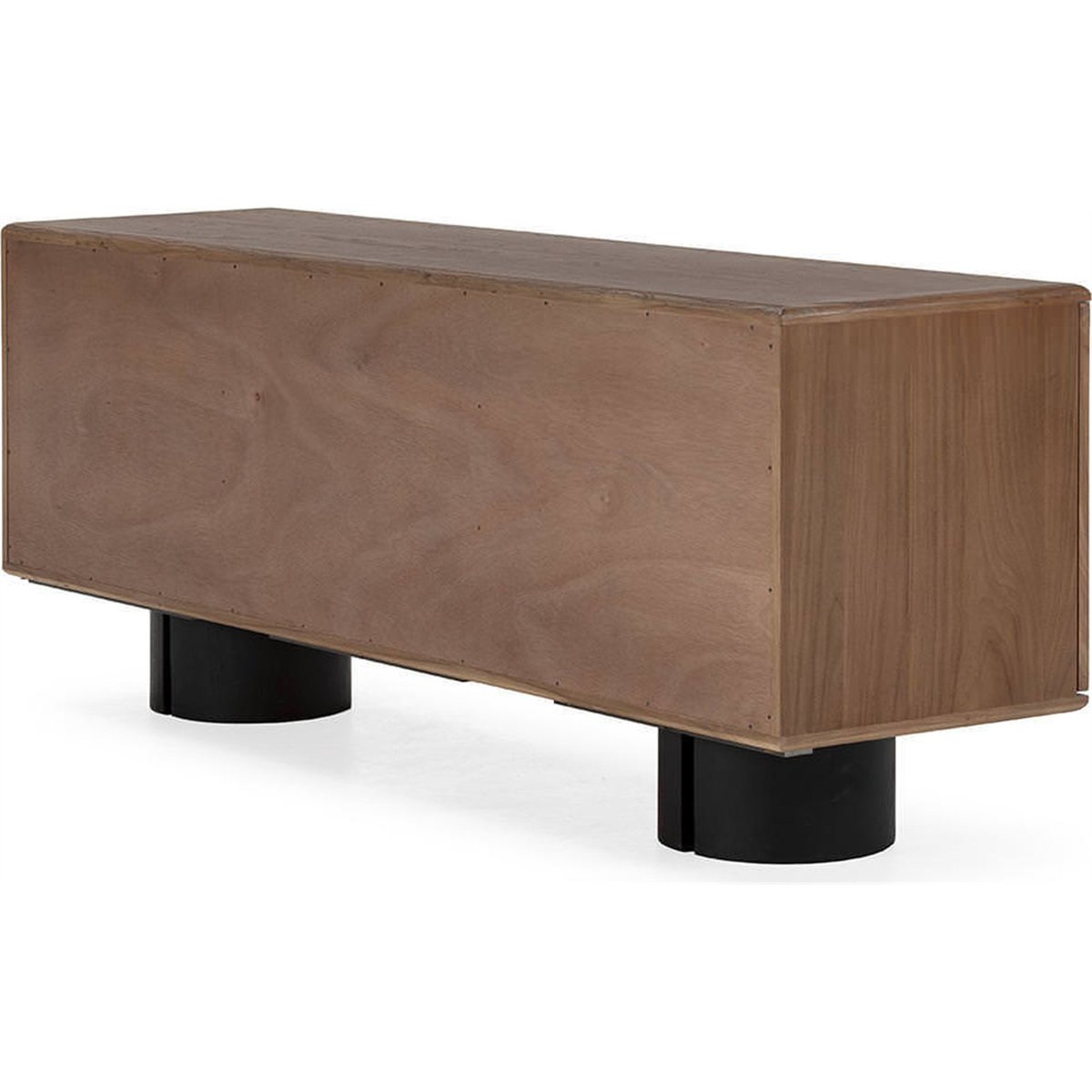 Buffet en bois d'orme massif noyer et noir, RECOLLECTION