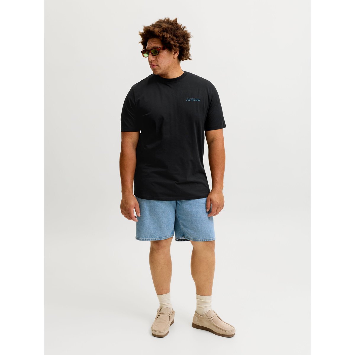 T-Shirt noire - black, JACK & JONES