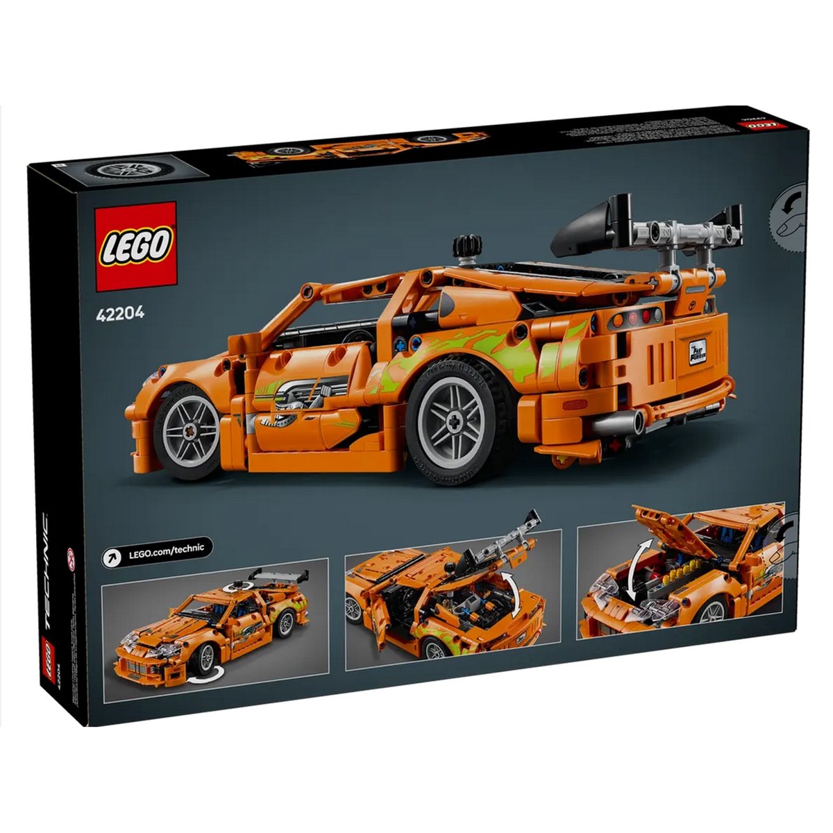 LEGO Technic - Voiture de Sport Fast and Furious Toyota Supra MK4 - 42204 multicolore, LEGO