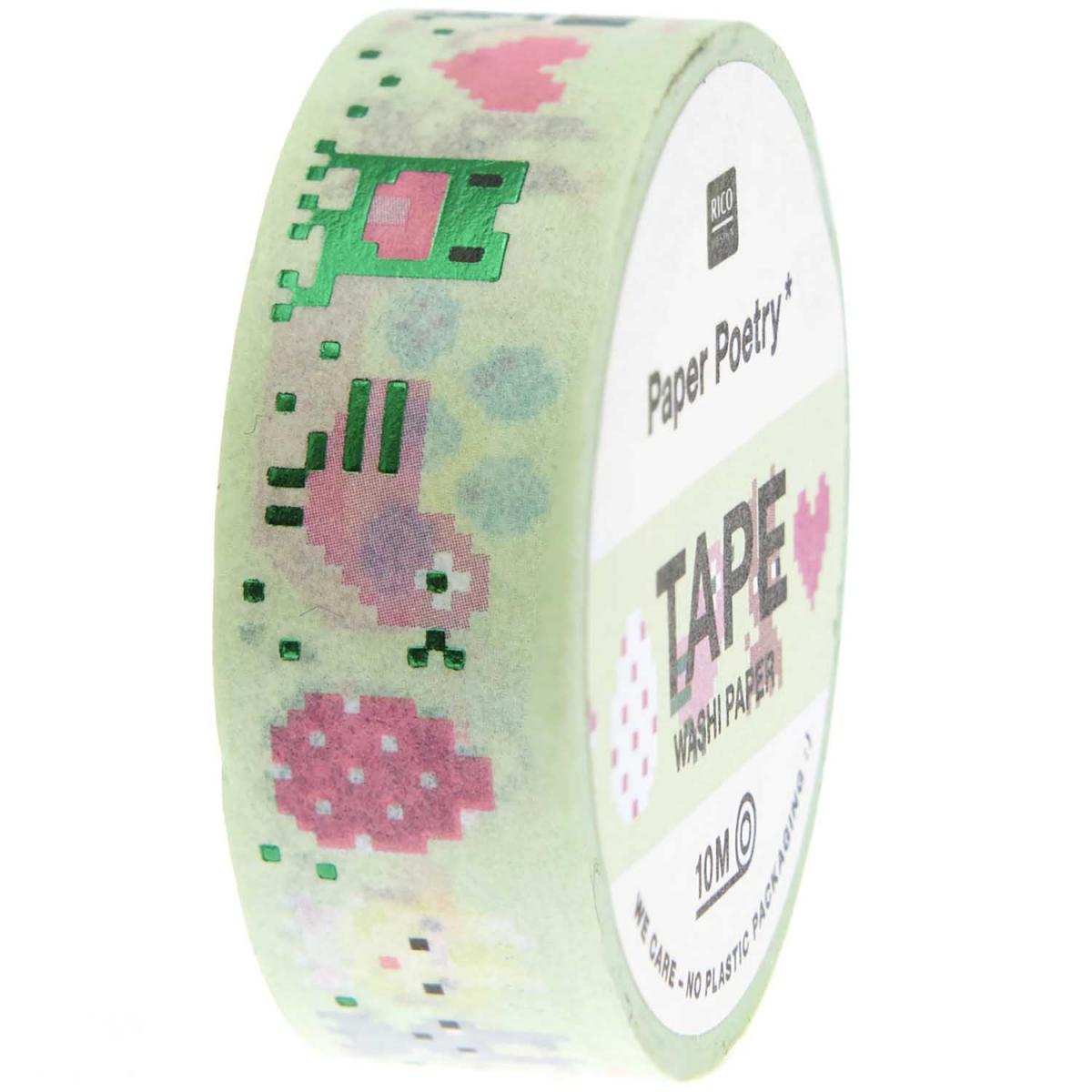 Washi tape Futschikato Paques couleur unique, RICO DESIGN