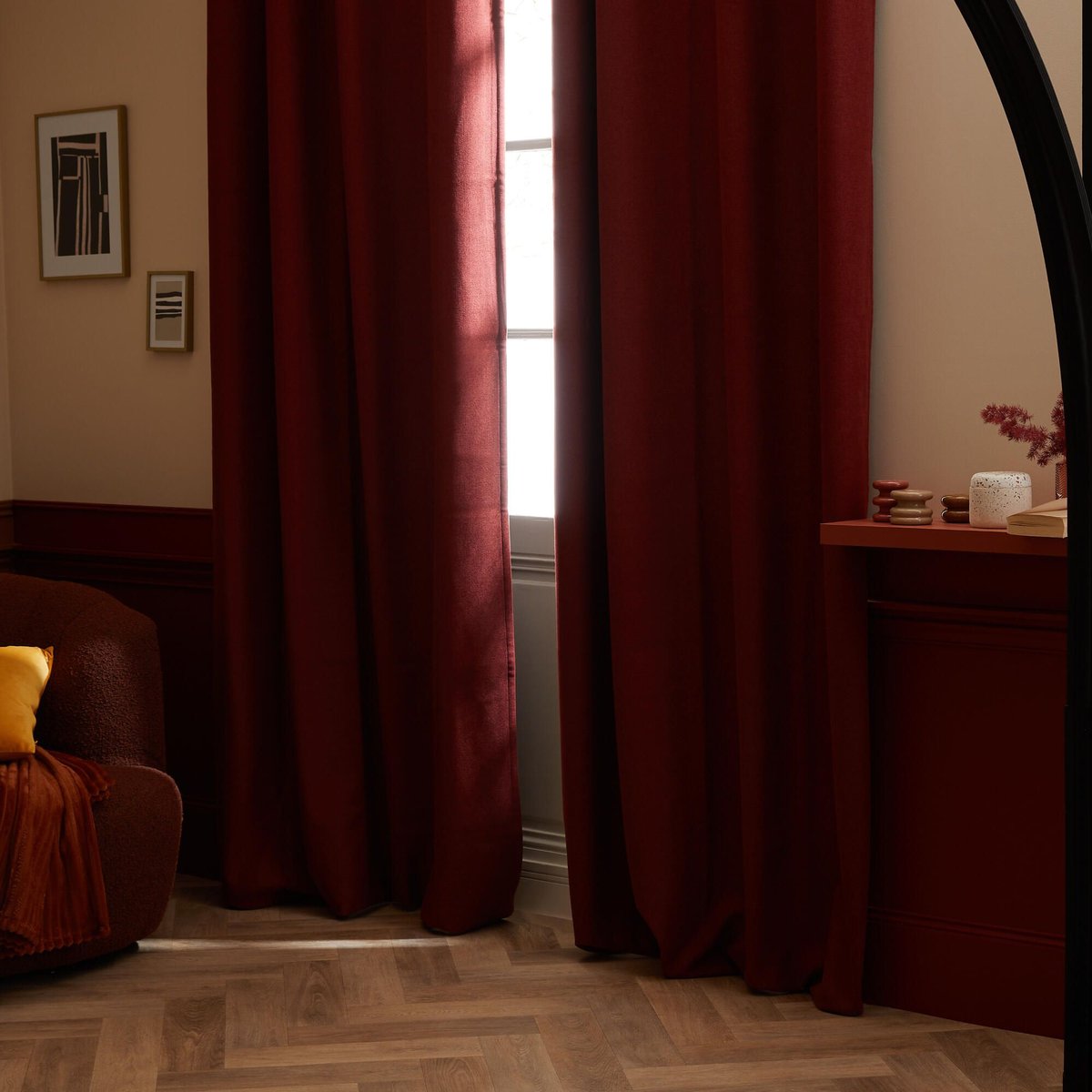Rideau occultant thermique, RAGNAR corail, INSPIRE