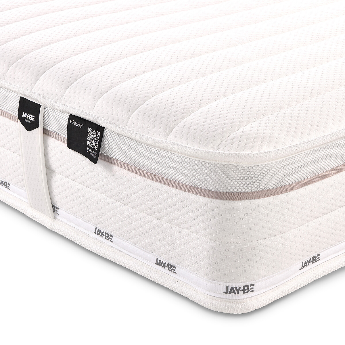Jay-Be® 1000 e-Pocket™ Truecore® Eco-Friendly Mattress white, JAY-BE