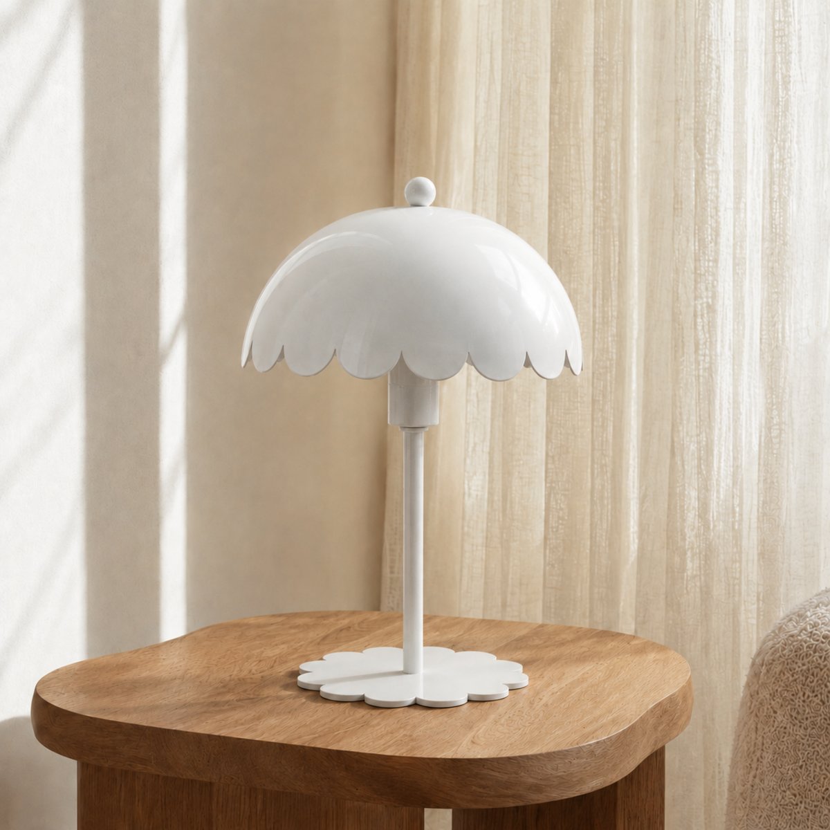 Lampe à poser Margot - MARGOT blanc, MAISON PAVANE