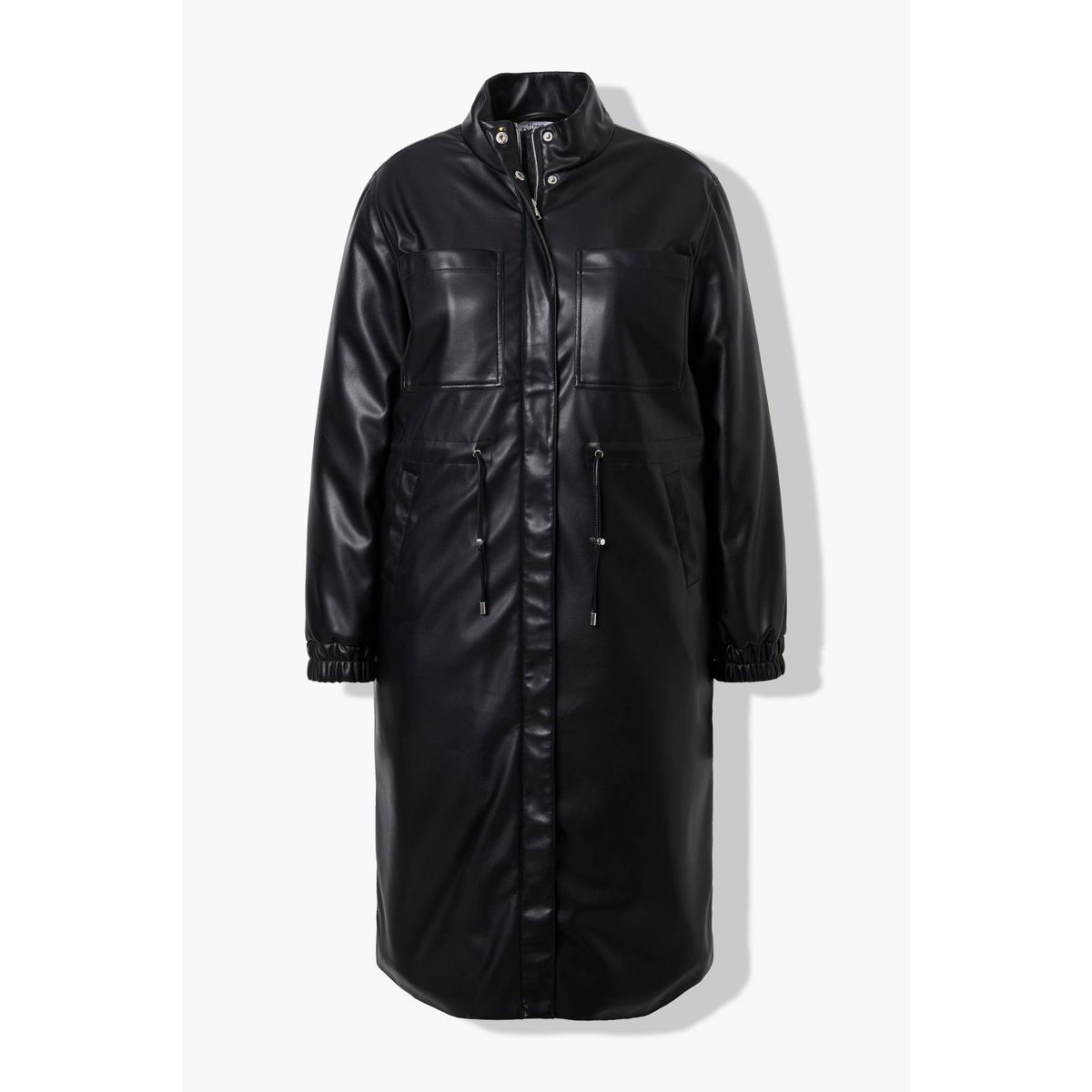 Manteau en simili. Cordon de serrage à la noir, STUDIO UNTOLD