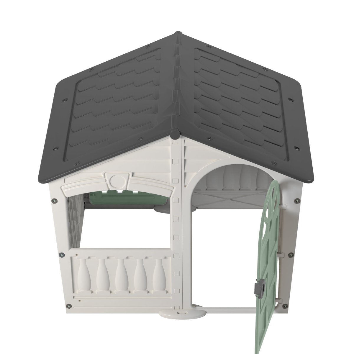 Maisonnette cabane SNOWDRIFT blanc crème - gris - vert sauge, TP TOYS