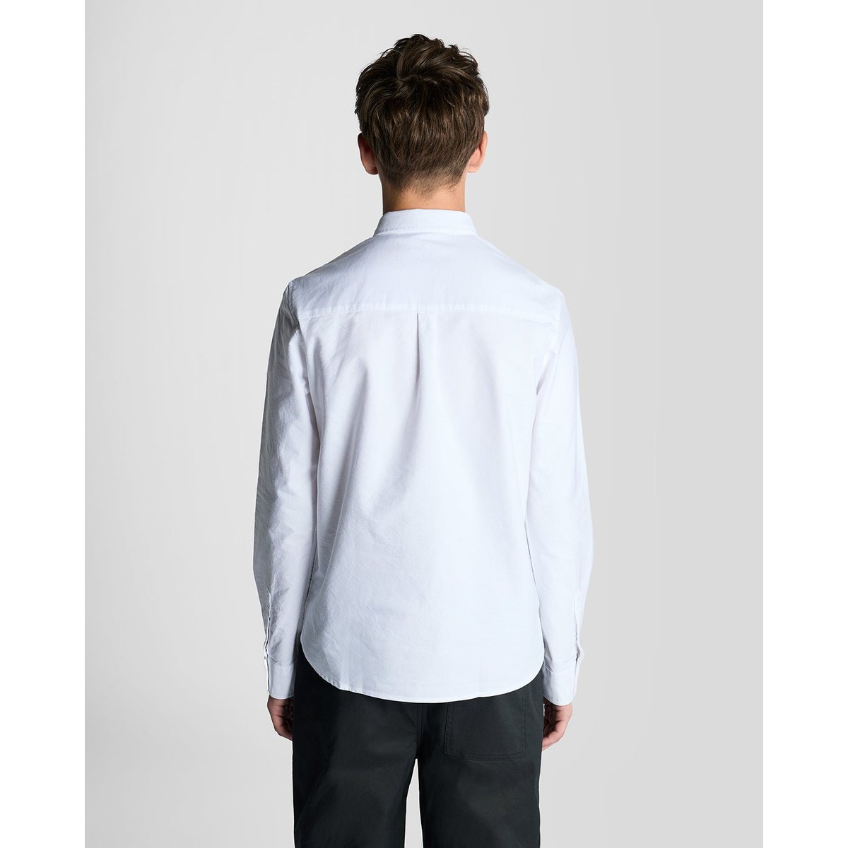 Chemise Oxford en coton boutonné blanc, LYLE & SCOTT