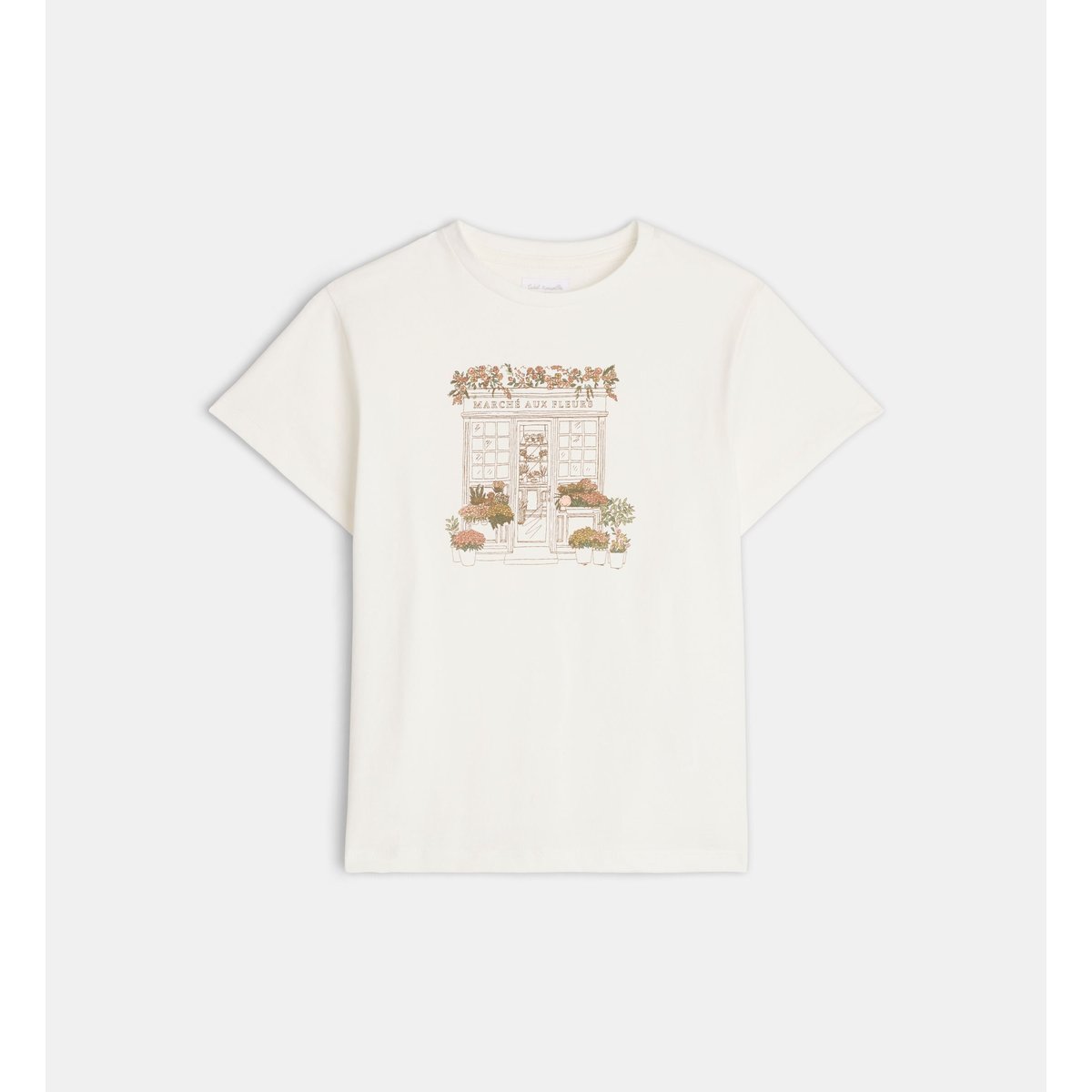 T-shirt droit tilia coton bio écru, CADET ROUSSELLE