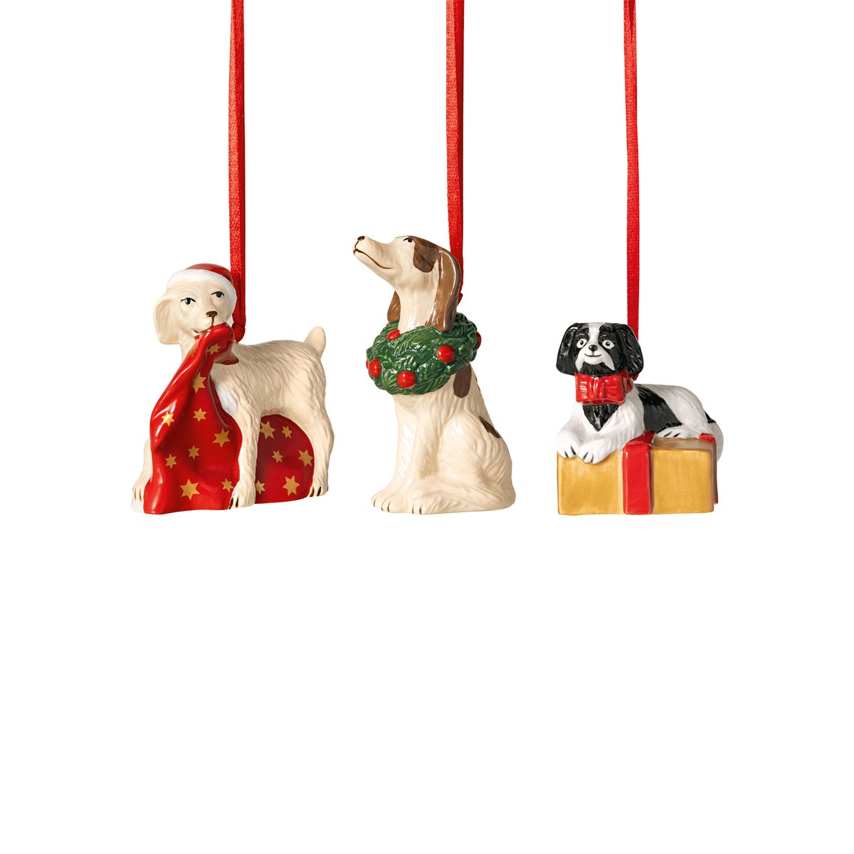 Ornements Chiens 3 Pcs NOSTALGIC ORNAMENTS couleur unique, VILLEROY & BOCH