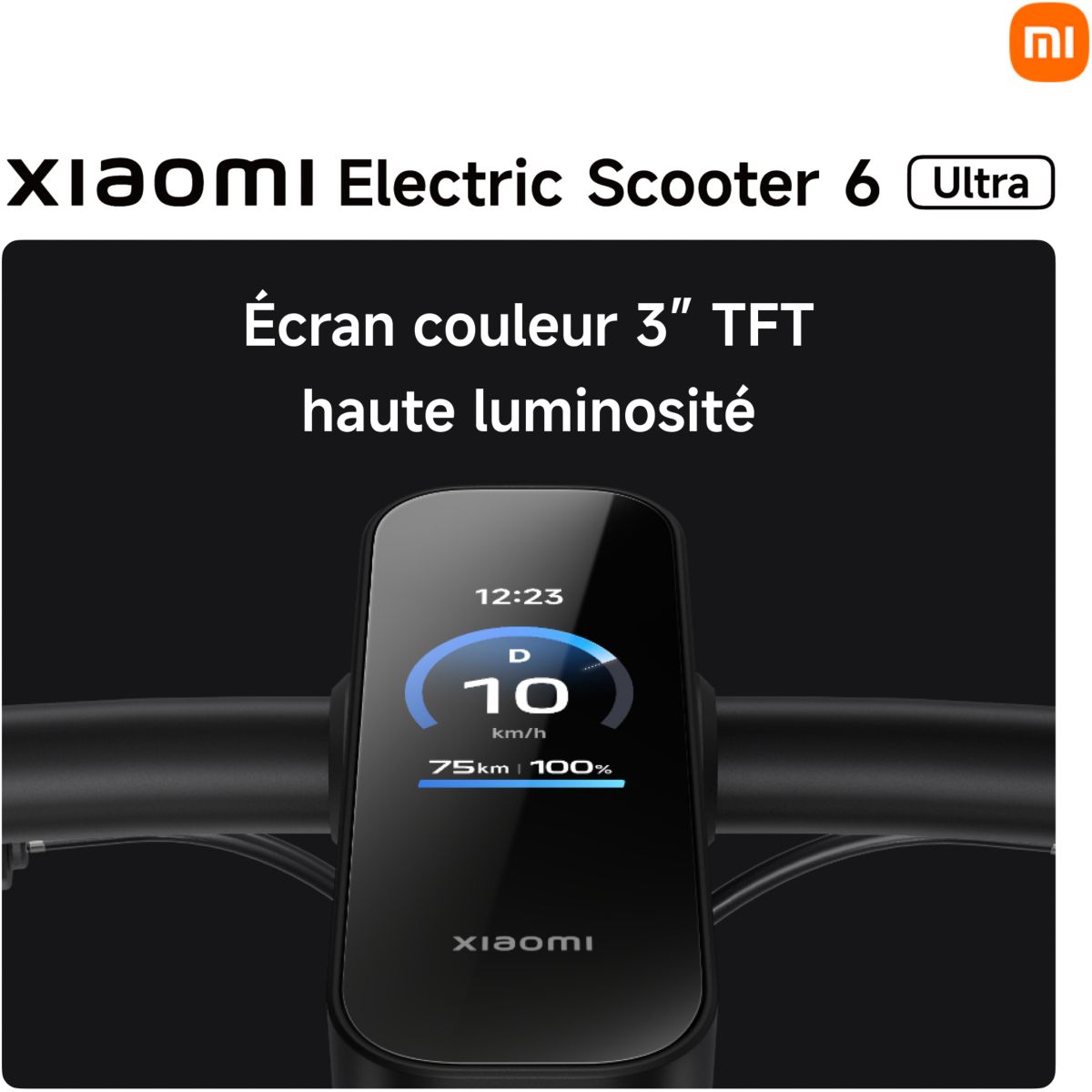 Trottinette électrique Electric Scooter 6 Ultra Jaune noir, XIAOMI